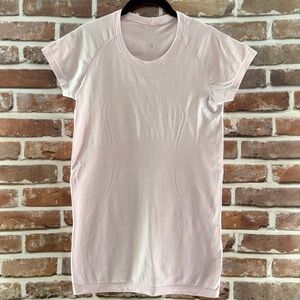 Lululemon Athletica Short Sleeve Swiftly Tech, Light Pink, Size 8